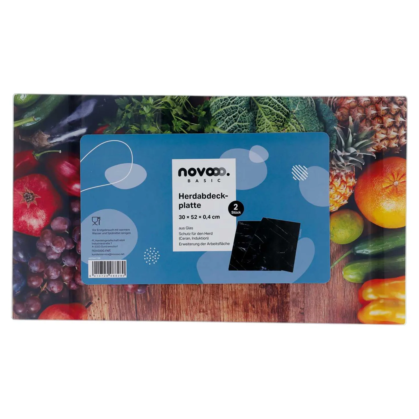 Abdeckplatten für Herd, 2 Stück