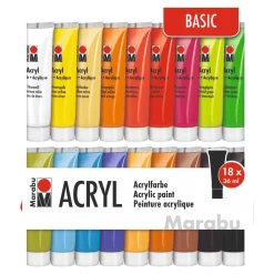 Acrylfarbe, 18 Stück