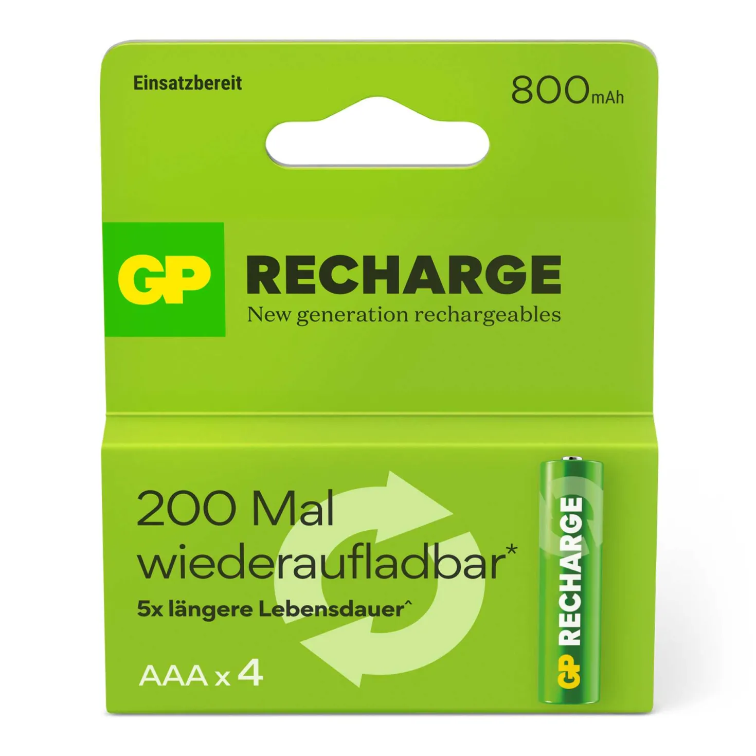 Akku AAA 800 mAh, 4 Stück
