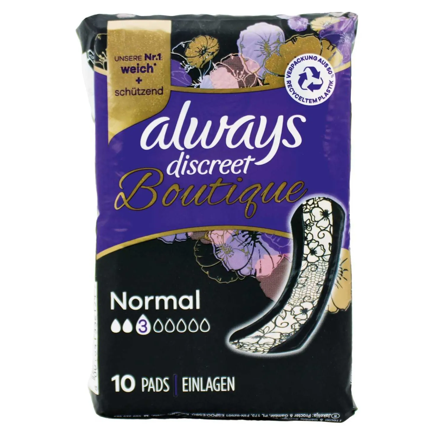 Always Einlagen Discreet Normal, 10 Stück