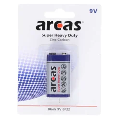 Arcas Zink-Kohle 9V Block Batterie