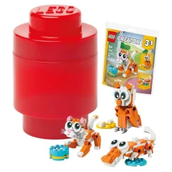 Aufbewahrungsbox Lego+Creators Set, rot