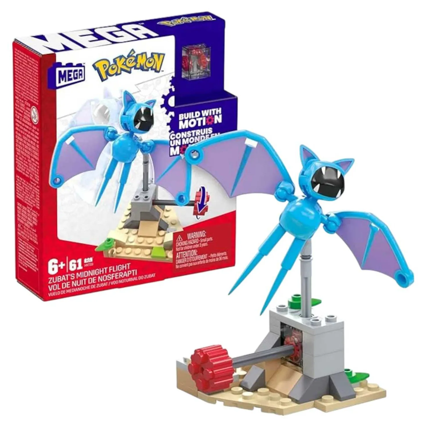 Bausteine Mega Construx Zubat, 61-teilig
