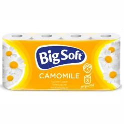 Big Soft Toilettenpapier 8x Kamille, 3-lagig, 150 Blatt
