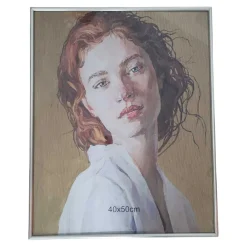 Bilderrahmen, silber, 40 x 50 cm