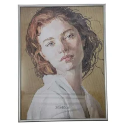 Bilderrahmen, silber, 30 x 40 cm