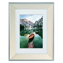 Bilderrahmen 10x15 Kunststoff Sierra Holz-Optik, weiß