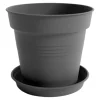 Blumentopf Camelie, Ø = 13 cm, anthrazit