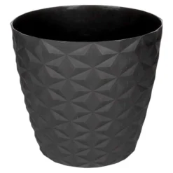 Blumentopf Crystal matt, anthrazit, Ø = 16 cm