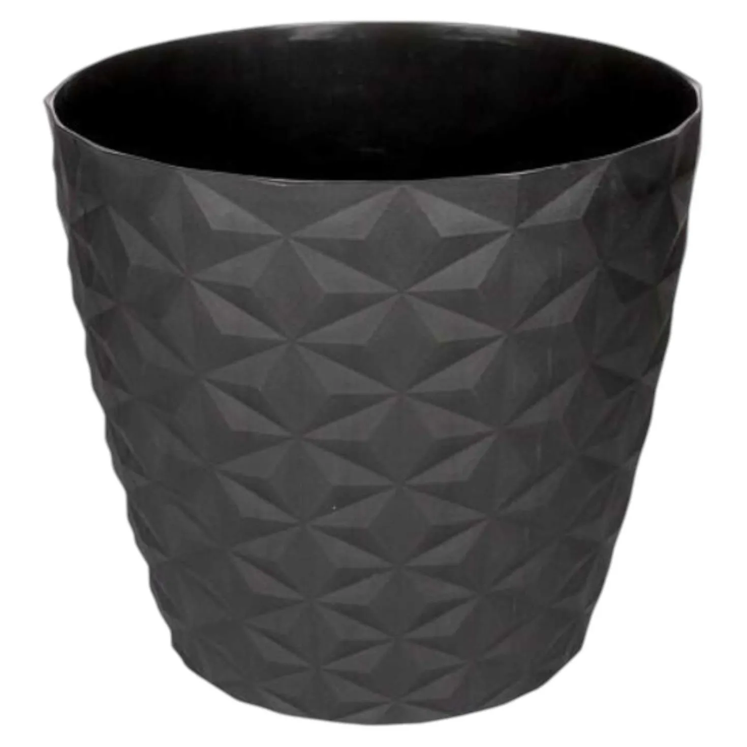 Blumentopf Crystal matt, anthrazit, Ø = 16 cm
