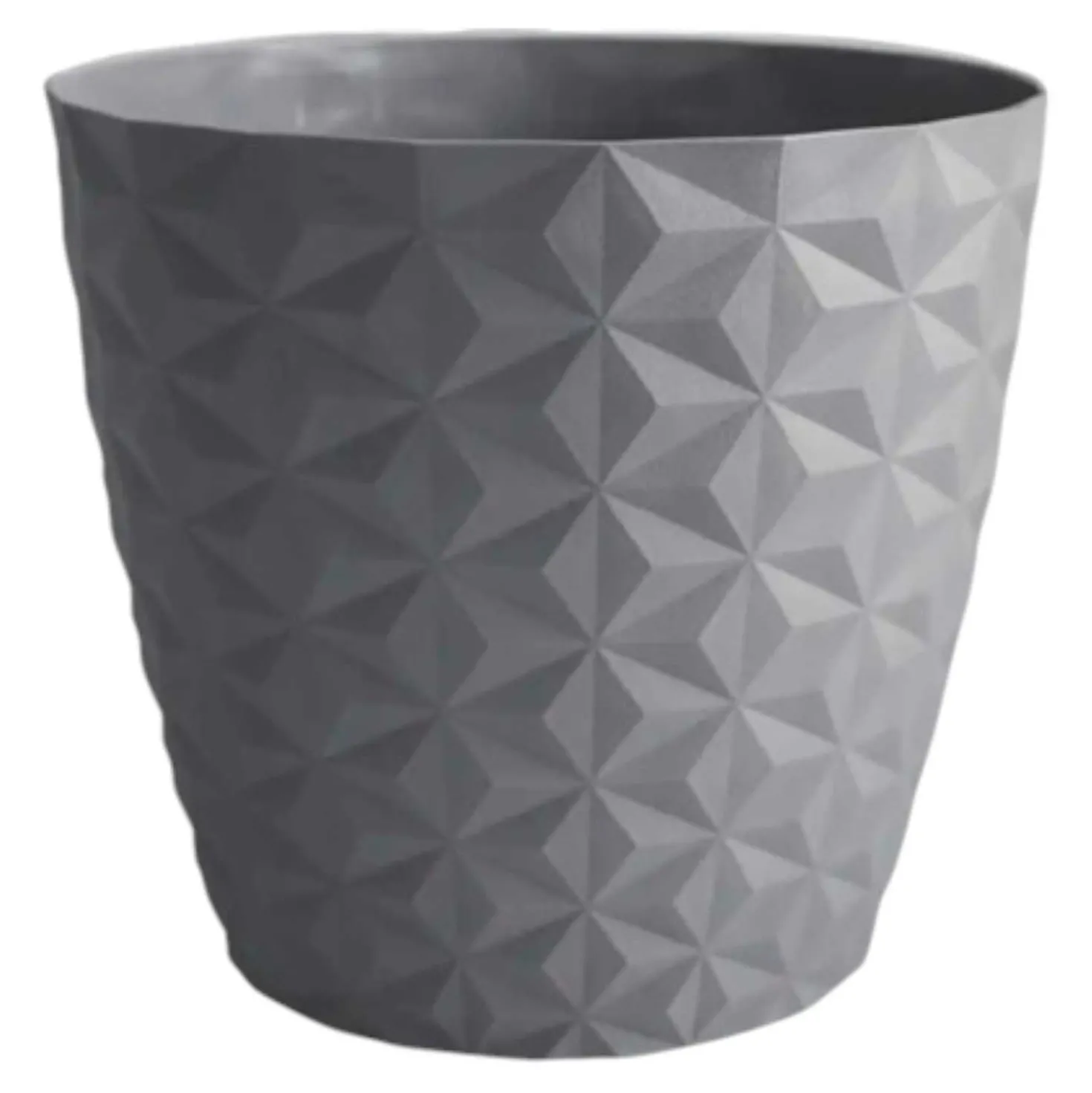 Blumentopf Crystal matt steingrau, Ø = 16 cm