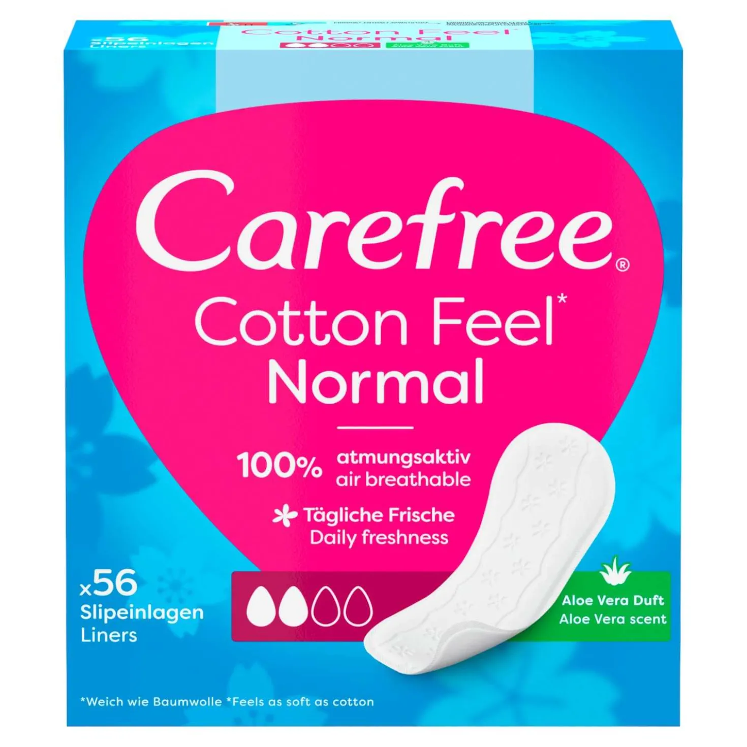 Carefree Slipeinlagen Aloe Vera, 56 Stück