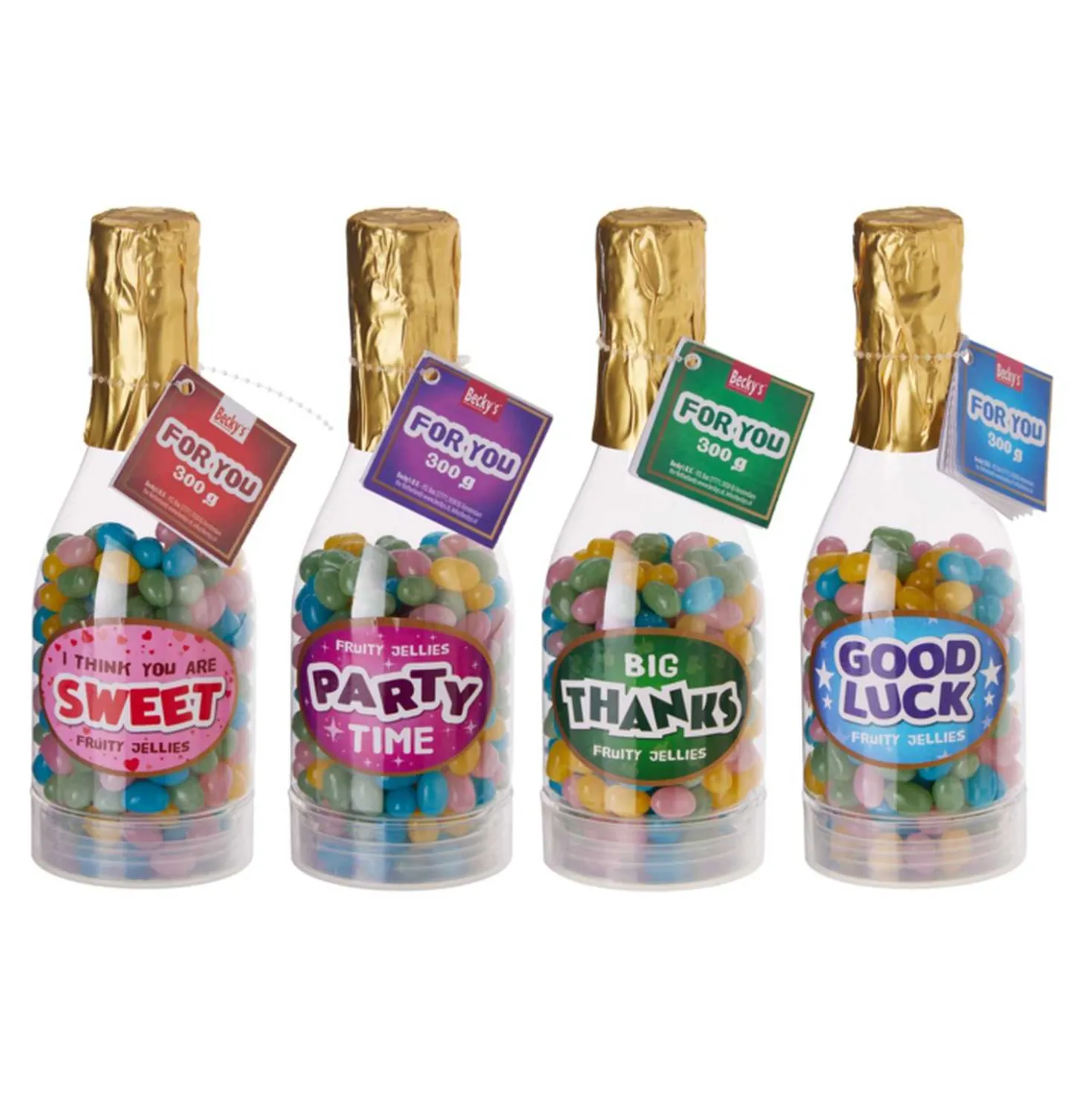 Champagnerflasche m Jelly Beans, 300 g