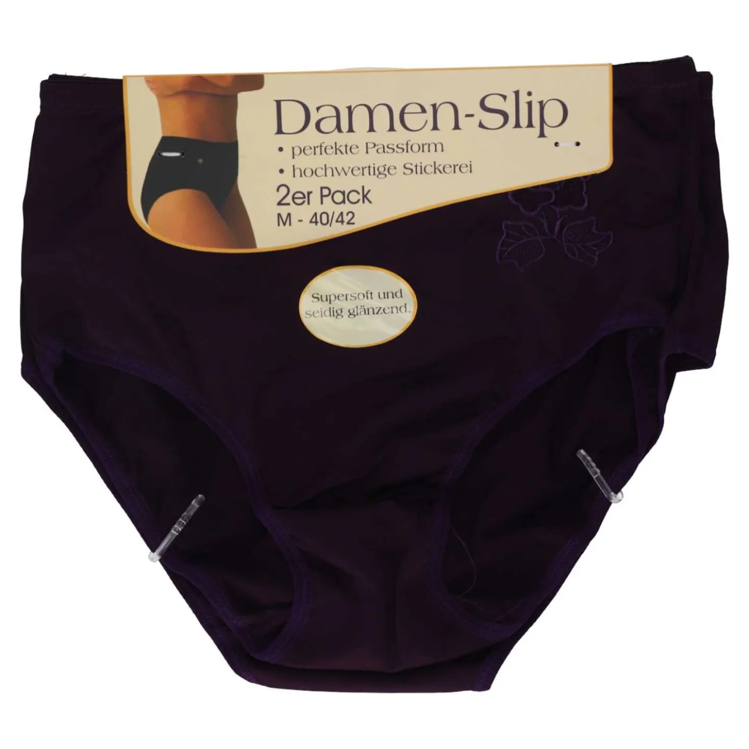 Damen Slip Microfaser uni