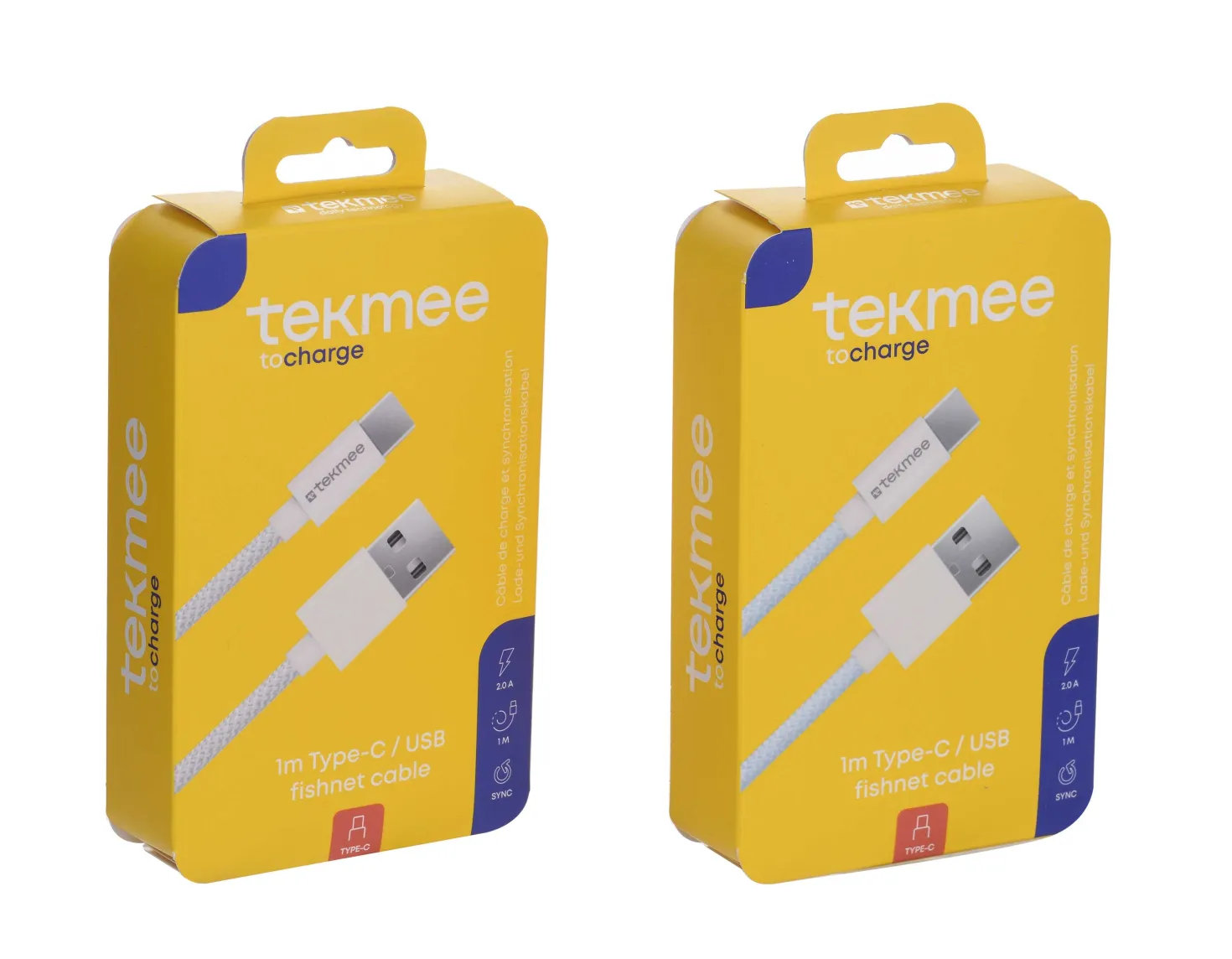 Daten-Ladekabel Typ-C/USB Fishnet