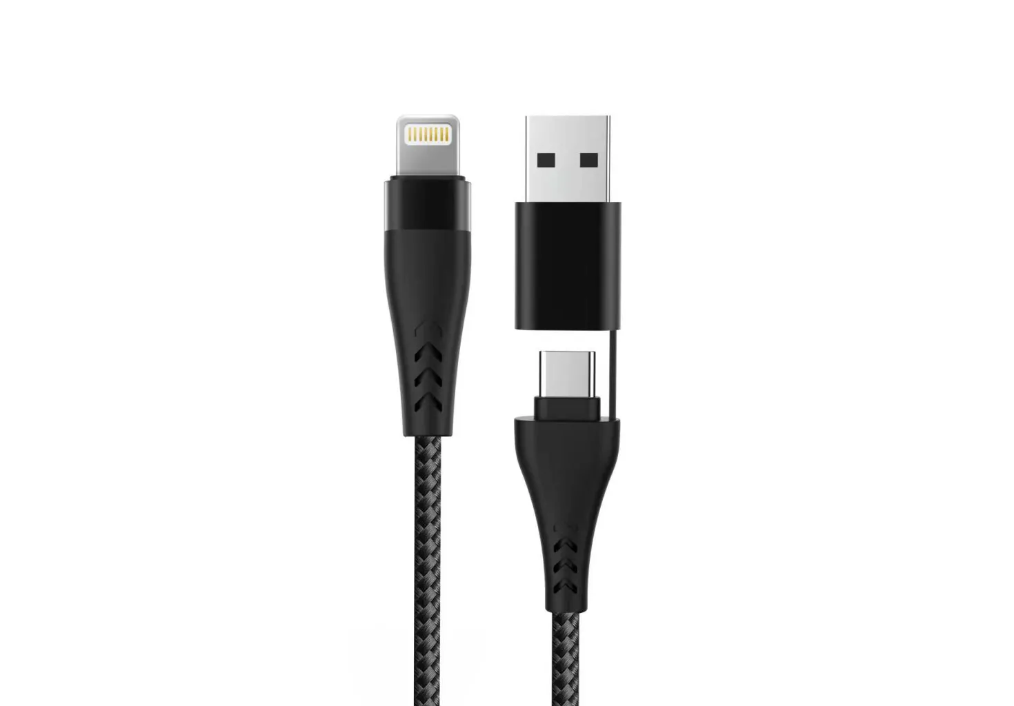 Daten/Ladekabel USB, TypC/Lightning, 2in1