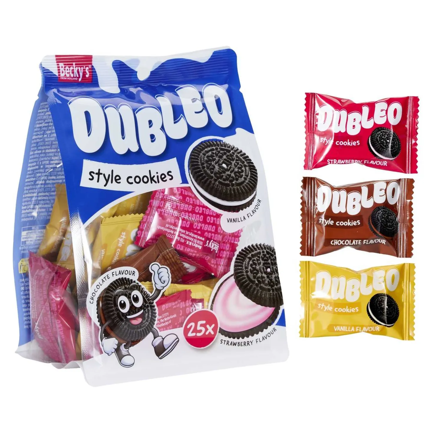 Doppelkekse Erdbeer Schoko Vanille, 118 g