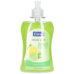 Elina Milde Flüssigseife Zitrusfrische im Spender, 500 ml