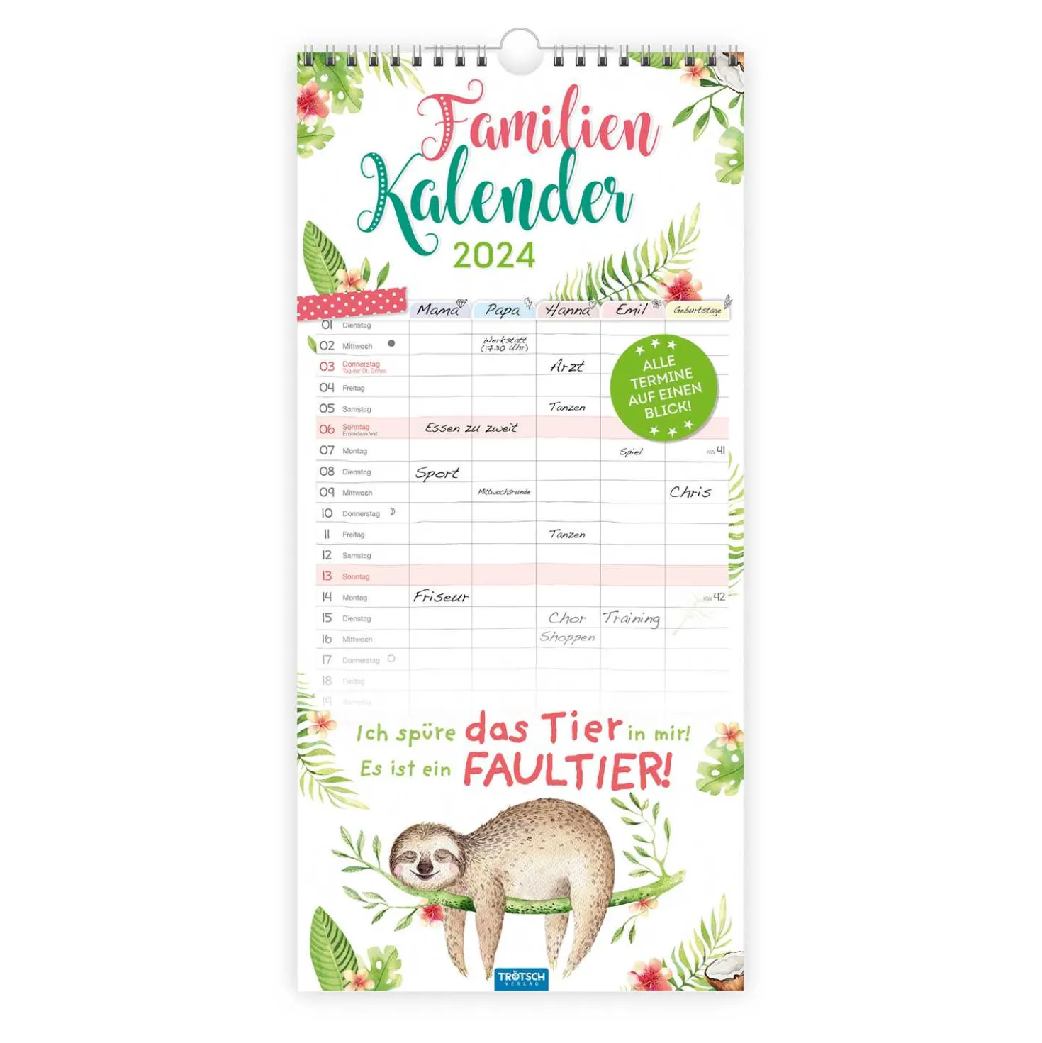 Familienplaner Spruch