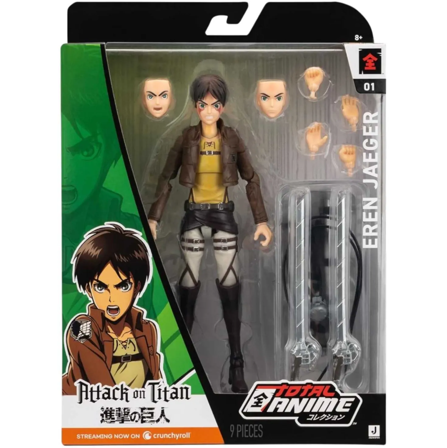 Figur Total Anime Eren Jaeger, 17 cm
