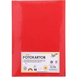 Folia Fotokarton hochrot DIN A4