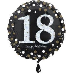 Folienballon Happy Birthday "18"