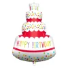 Folienballon HBD Kuchen, 96 cm