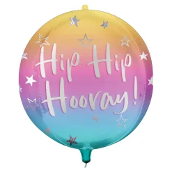Folienballon HBD Ombre Sphere, 46 cm