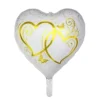 Folienballon Herzen Herz, gold, 45 cm