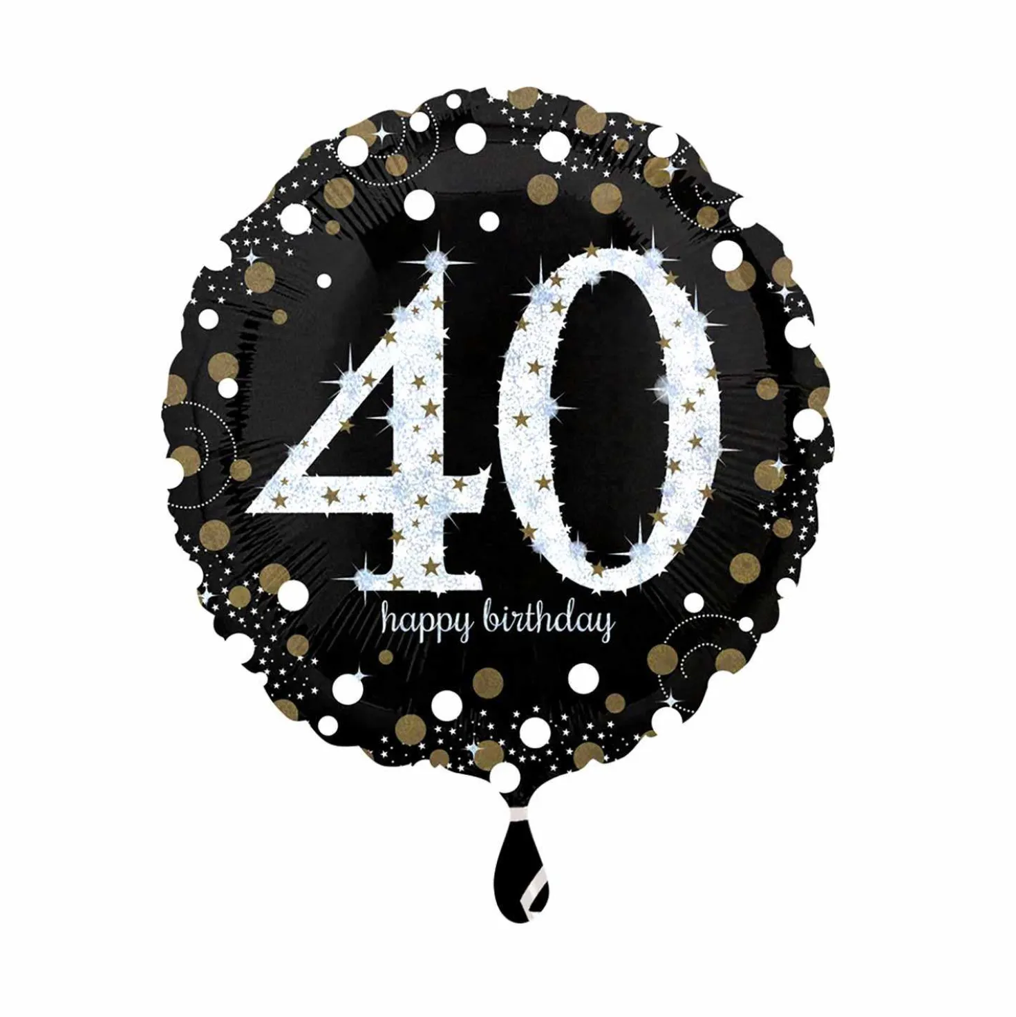 Folienballon 40 Jahre rund, 43 cm
