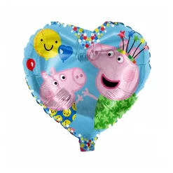 Folienballon Peppa Pig Herz, 45 cm