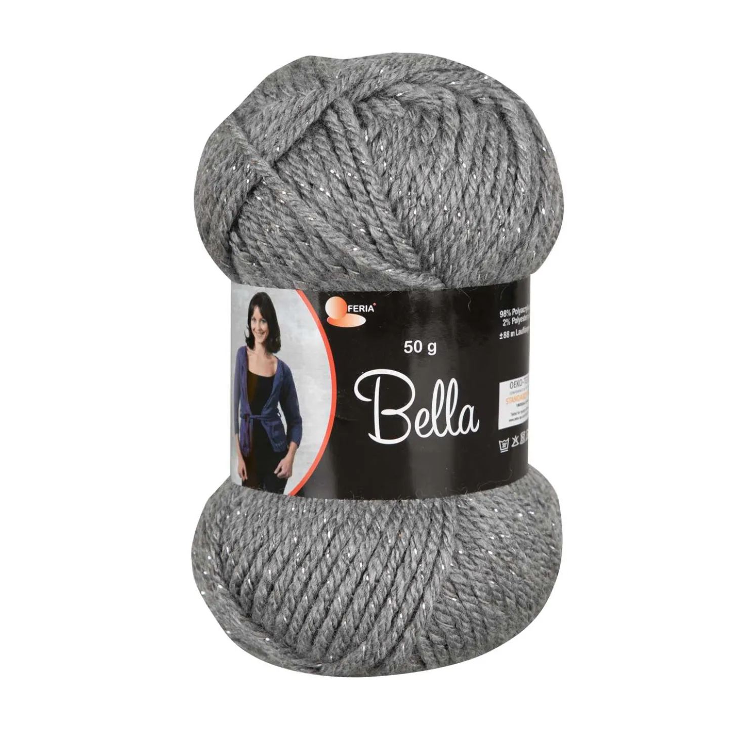 Garn Bella hellgrau, 50 g