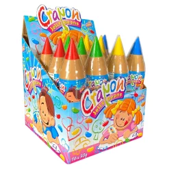 Geleebonbons im Wachsmalstift