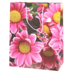 Geschenktüte Lack groß Blumen A4