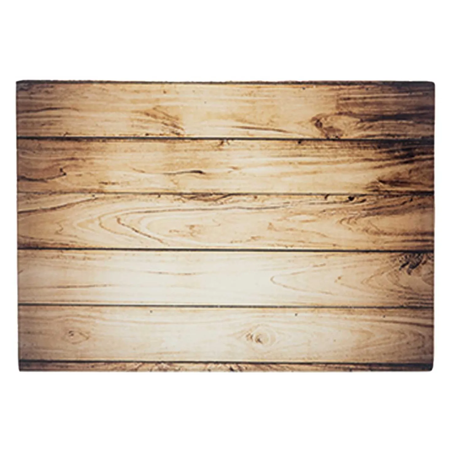 Glas-Schneidbrett 40x30 cm Holz Optik