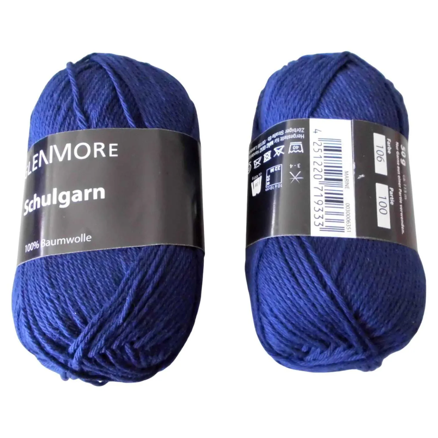 GLENMORE Schulgarn marine