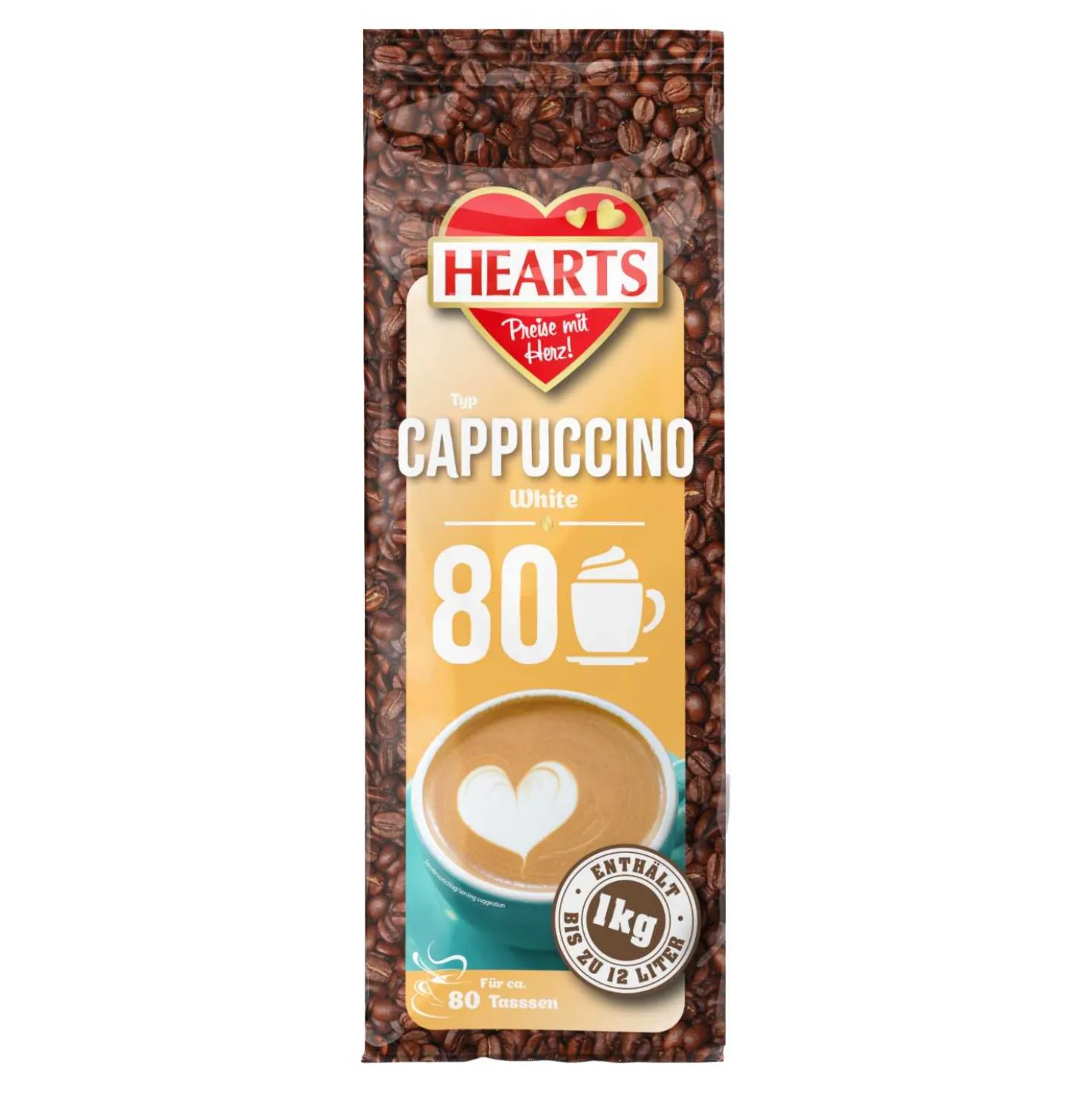 Hearts Cappuccino White, 1 kg