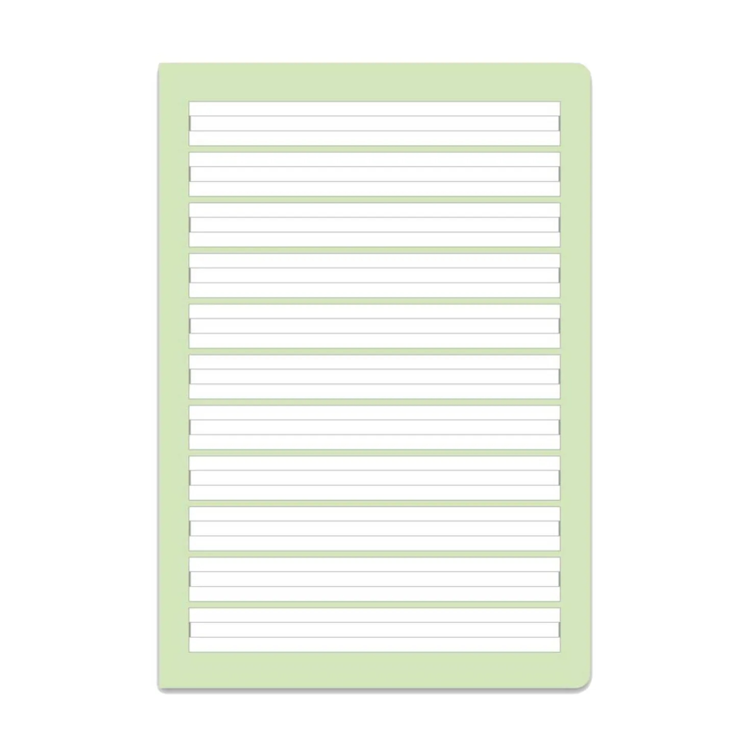 Heft A5 Nr. 1 farbig hinterlegt, 80 g, 16 Blatt