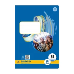 Heft A4 Nr. rautiert mit Rand, 80 g, 16 Blatt