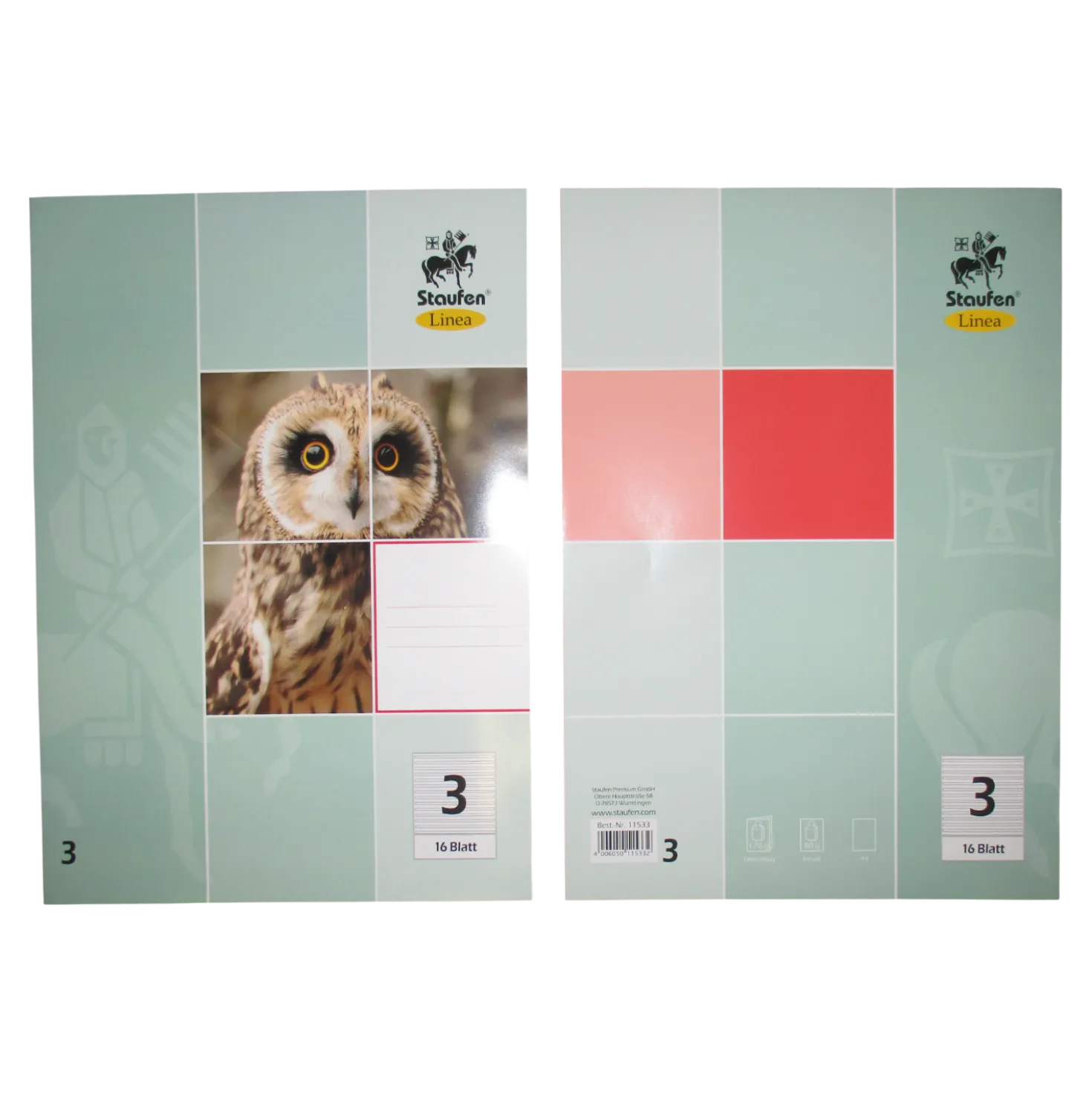 Heft A4 Nr. 3 3. Schuljahr, 80 g, 16 Blatt