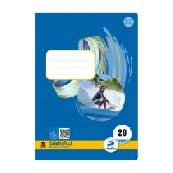 Heft Nr. 20 blanko A4, 80 g, 16 Blatt
