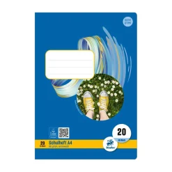Heft Nr. 20 blanko A4, 80 g, 16 Blatt