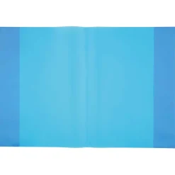 Heftumschlag DIN A5 blau transparent