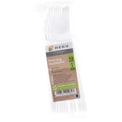 Heku Löffel Mehrweg, transparent, 12 Stück