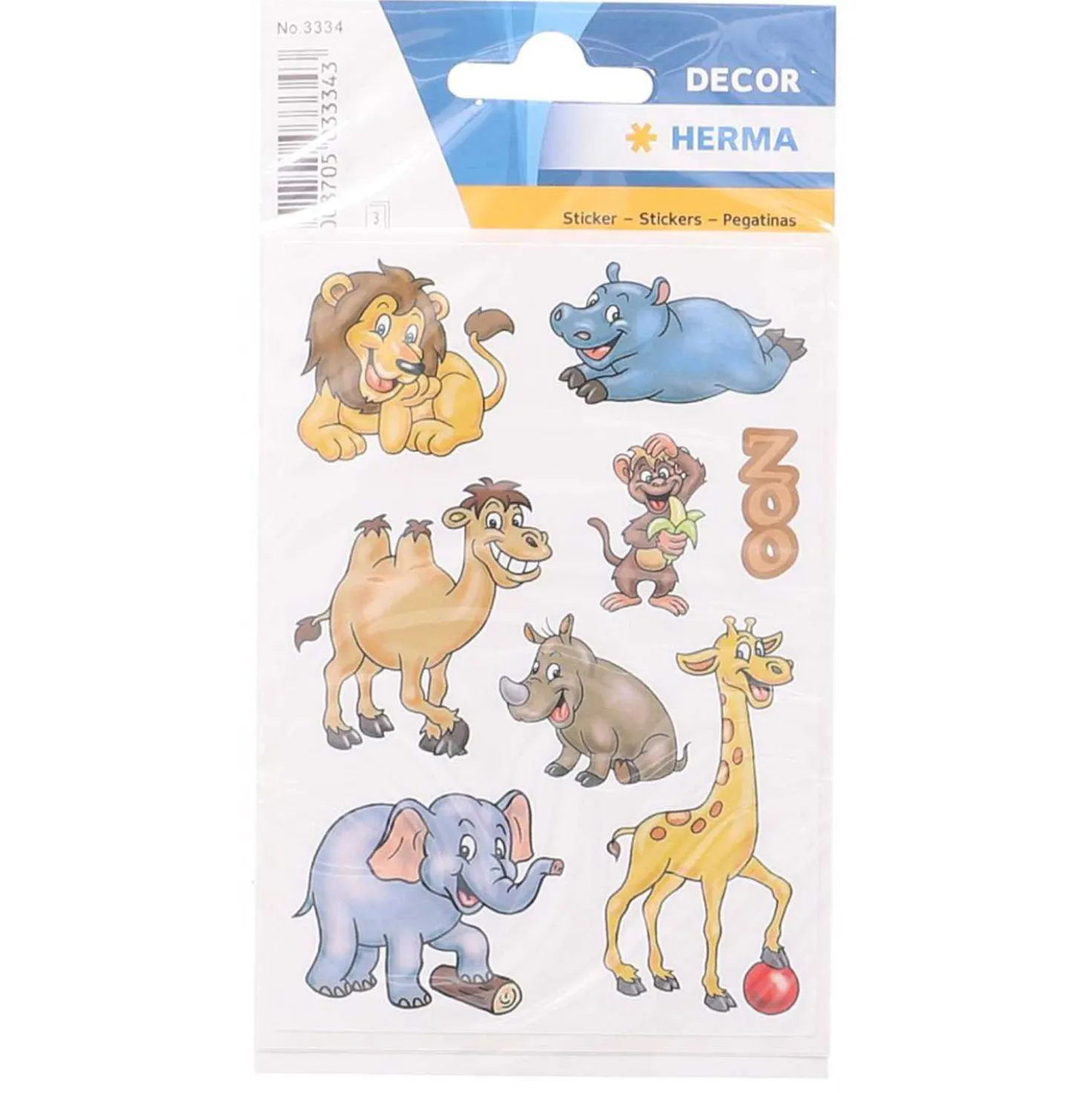 Herma Decor-Sticker Zootiere, 3 Blatt