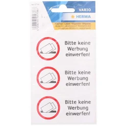 Herma Etiketten "Bitte keine Werbung",3 Stück