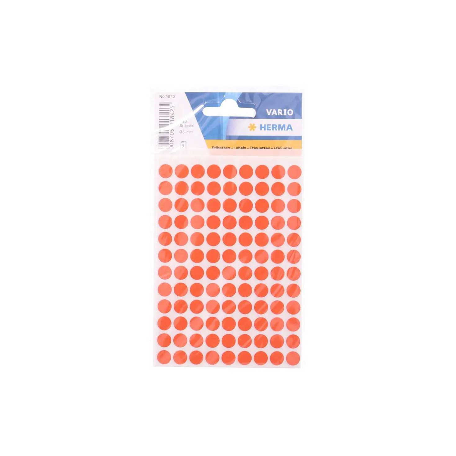 Herma Etiketten Farbpunkt, rot, Ø = 8 mm, 540 Stück