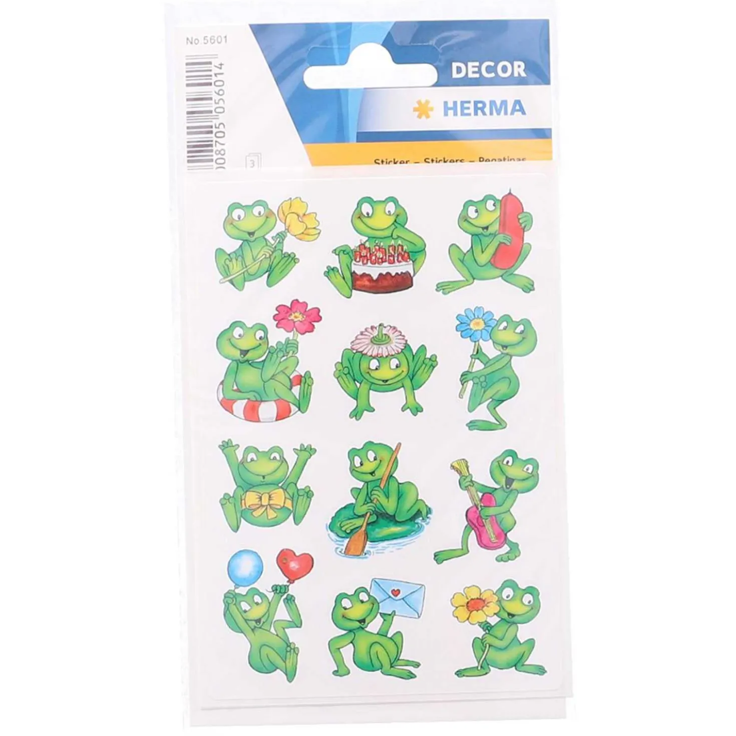 Herma Sticker Frösche, 3 Blatt