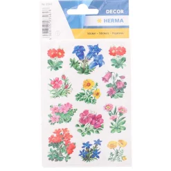Herma Sticker Gebirgsblumen 36 Sticker auf, 3 Blatt