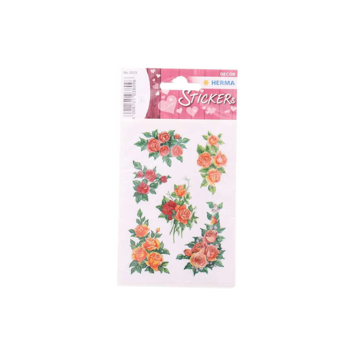 Herma Sticker Rosenbouquets 18 Sticker auf, 3 Blatt